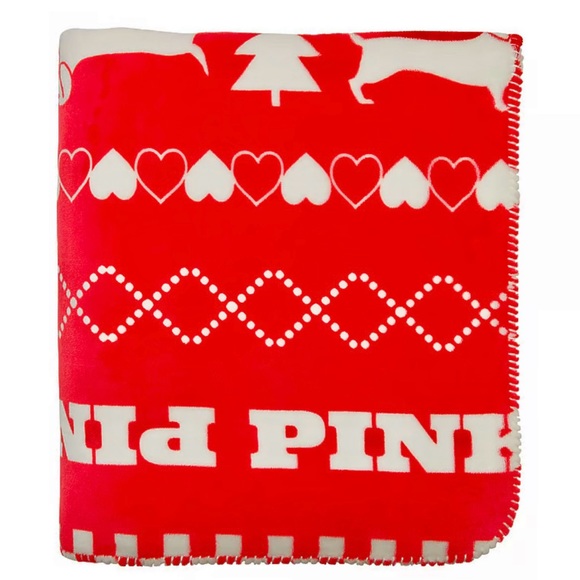 PINK Victoria's Secret Accessories - VICTORIA'S SECRET Pink Cozy-Plush Blanket throw new with tag